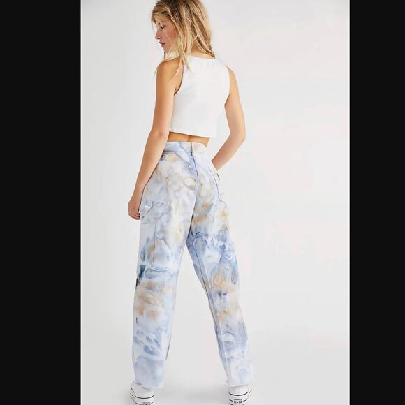 Free People x Riverside Tool & Dye Painters Pants in Dune - size 32/L (SEE NOTE) - Picture 2 of 7